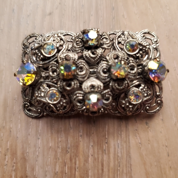 Vintage filigree Made in Germany brooch. RARE - Picture 3 of 13